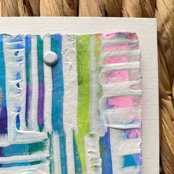 🆕 Abstract Art On Handmade Paper - Picture 3 of 6
